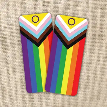 LGBTQIA+ Progressive Pride Flag Bookmark