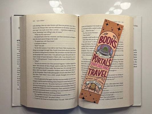 Books Are Portals Bookmark